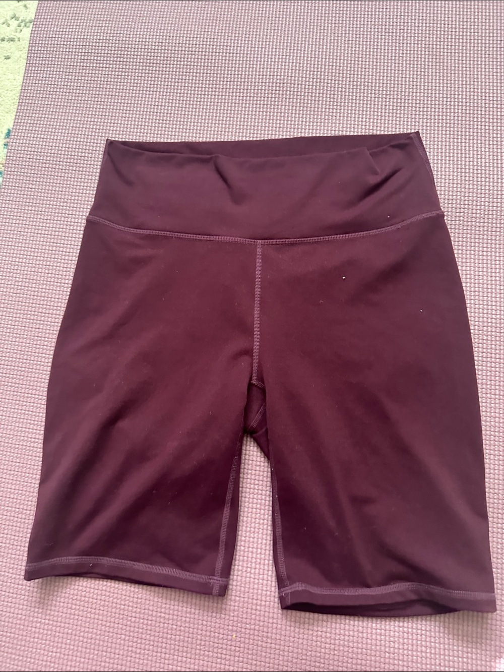Fabletics High-Waist Bike Shorts - Wine